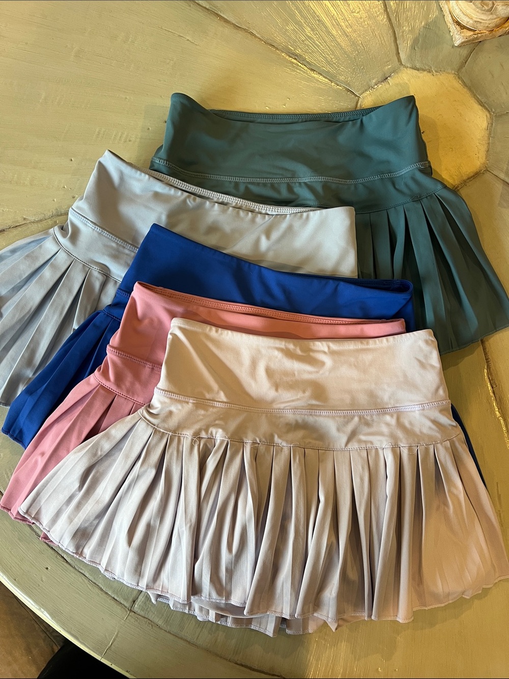 Gold Hinge pleated tennis skirts - size small - set of 5